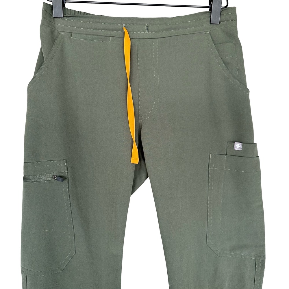 Figs Yola High-Rise Slim Fit Moss Anti-Wrinkle Scrub Trouser Pants Size XXS - Picture 5 of 11